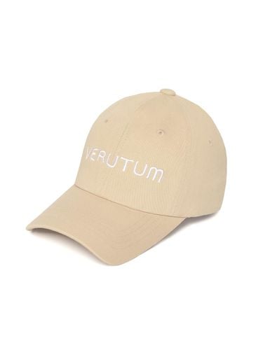 Front Logo Cotton 6-Panel Cap [Light beige] (HW-BC009) - VERUTUM - Modalova