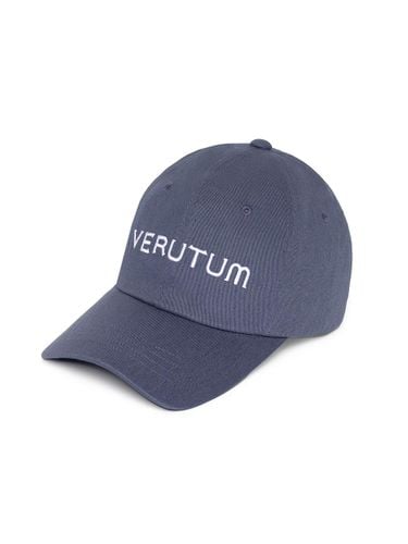 Cotton Front Logo Baseball Cap [Blue Grey] (HW-BC009) - VERUTUM - Modalova