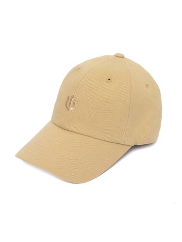 Premium Cotton 6-Panel Trident Cap [Beige] (HW-BC003SH) - VERUTUM - Modalova