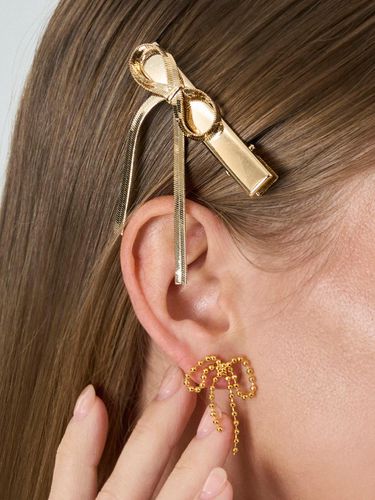 Embossed Texture Ribbon Handcrafted Hair Clip (AH2240003) - ANNAFLAIR1986 - Modalova