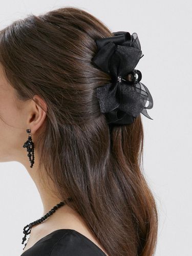 Sheer Chiffon Layered Ribbon Hair Clip (JP-24-423CC) - Jean Paul Clarisse - Modalova