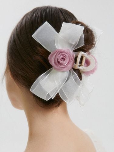 Rosie Ribbon Delicate Shimmering Hair Clip (JP-24-420CC) - Jean Paul Clarisse - Modalova