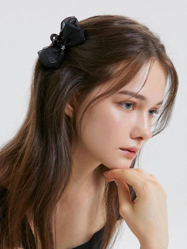 Sheer Mini Delicate Ribbon Hair Clip (JP-24-424CC) - Jean Paul Clarisse - Modalova