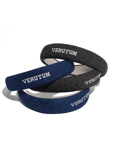 Ivy League Cotton Denim Hairband (AC-HB004) - VERUTUM - Modalova