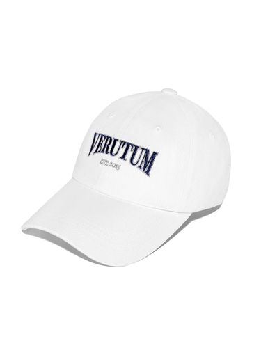 Serif Arch Logo Low Profile Cotton Cap [Beige] (HW-BC190) - VERUTUM - Modalova