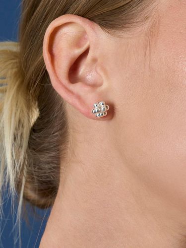 Sterling Silver Handcrafted Snowflake Earrings [SILVER] (AE2240023) - ANNAFLAIR1986 - Modalova