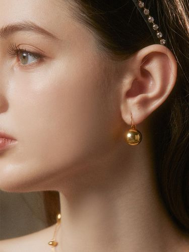 Ball Minimalist Spherical Ring Earrings (BLSE008) - Jean Paul Clarisse - Modalova