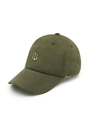 Bio Washed Trident Embroidered Cap [Khaki] (HW-BC003B) - VERUTUM - Modalova