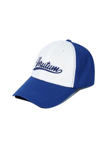 Two Tone Wave Logo Cotton Ball Cap [Blue] (HW-BC192) - VERUTUM - Modalova