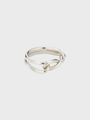 Sterling Silver Melting Tie Ring - NORMALLEE - Modalova