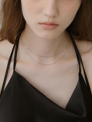 Cutting Chain Necklace [white Gold] - NORMALLEE - Modalova