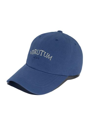 Serif Cotton Deep Crown Ball Cap [Blue] (HW-BC169B) - VERUTUM - Modalova