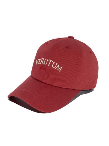 Serif Cotton Deep Crown Ball Cap [Red] (HW-BC169B) - VERUTUM - Modalova