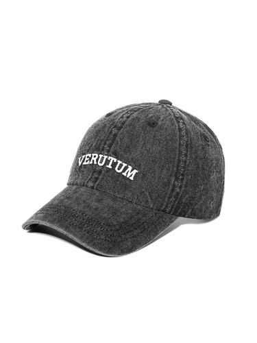 Ivy League Black Denim Ball Cap - VERUTUM - Modalova