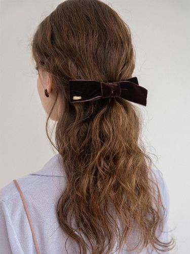 Velvet Ribbon Knot Handcrafted Hairpin - MERRYMOTIVE - Modalova