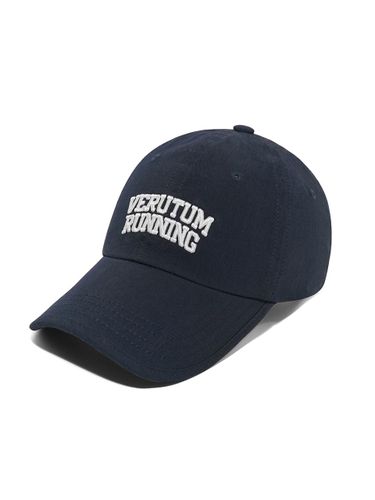 Running Logo Vintage Cotton-Nylon Sports Cap [Vintage Blue] (HW-VSH195P) - VERUTUM - Modalova