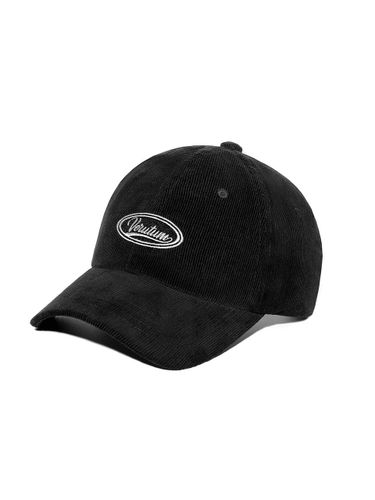 Wave Logo Corduroy 6-Panel Ball Cap [Black] (HW-BC179CD) - VERUTUM - Modalova