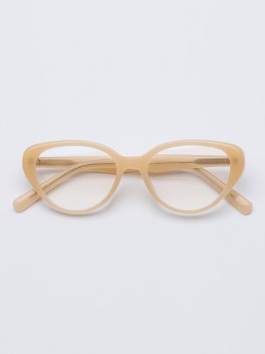 Cat-Eye Horn-Rimmed Glasses [IVORY] - RECLOW - Modalova