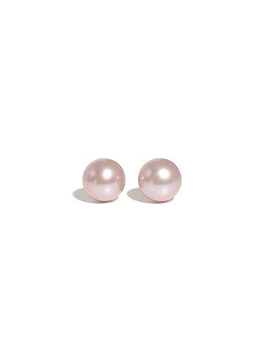 K Freshwater Pearl Stud Earrings [Lavender] - MAYBETOI - Modalova