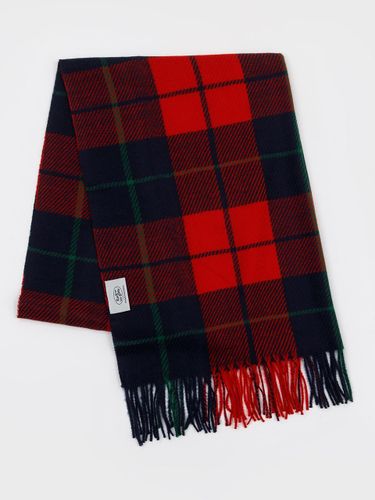 Ombre Contrast Check Polyester Muffler [RED] - RECLOW - Modalova