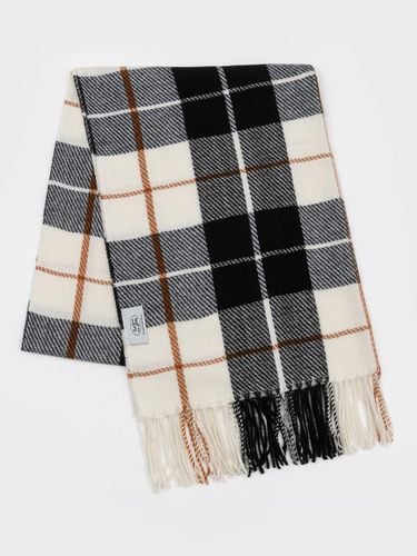 Ombre Check Contrast Lightweight Muffler [IVORY] - RECLOW - Modalova