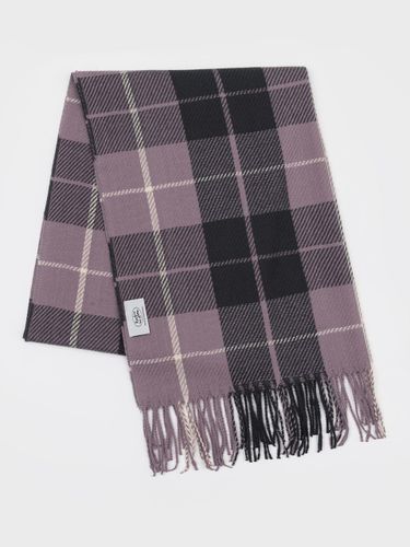 Ombre Contrast Check Muffler [PURPLE] - RECLOW - Modalova