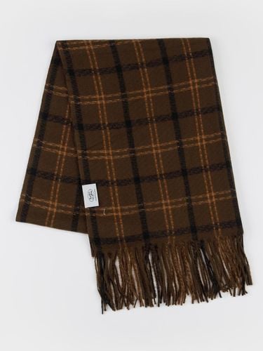 Pastel Check Lightweight Polyester Muffler [BROWN] - RECLOW - Modalova