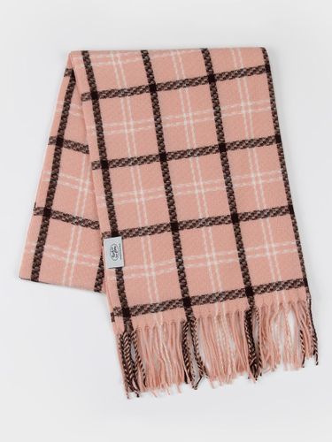 Pastel Check Polyester Muffler [PINK] - RECLOW - Modalova