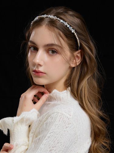 Agate Crystal Beaded Elegant Headband (JP-24-484HB) - Jean Paul Clarisse - Modalova