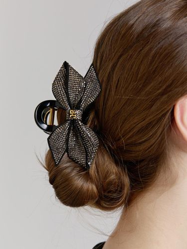 Studded Ribbon Hair Clip (JP-24-479CC) - Jean Paul Clarisse - Modalova