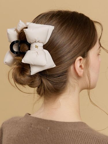 Fluffy Padded Ribbon Hair Clip (JP-24-493CC) - Jean Paul Clarisse - Modalova