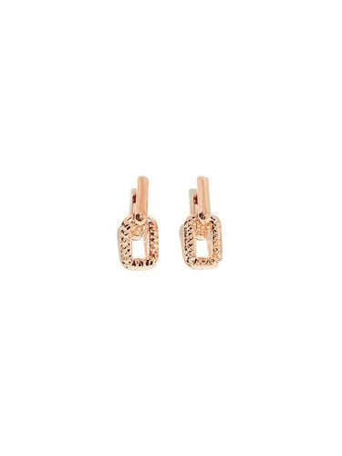 K Gold Cut Clip Huggie Earrings - MAYBETOI - Modalova