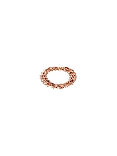 K Volume Curve Chain Hollow Ring - MAYBETOI - Modalova