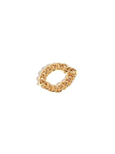 K Hollow Chain Volume Curve Ring - MAYBETOI - Modalova