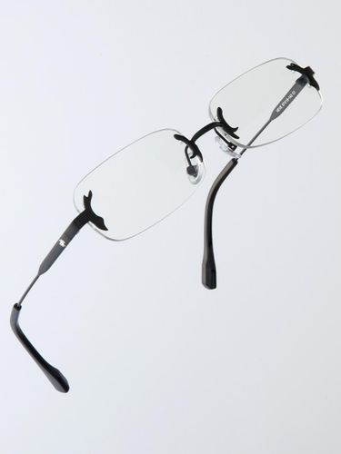 Rimless Rectangular Steel Glass [Black] - RECLOW - Modalova