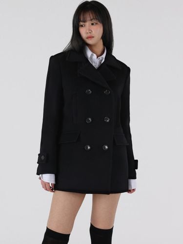 Classic Double-faced Wool Hip-length Coat [] - CHOCHOU - Modalova