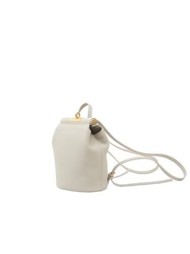 Compact Sustainable Mini Leather Bag [Cream] - gu_de - Modalova