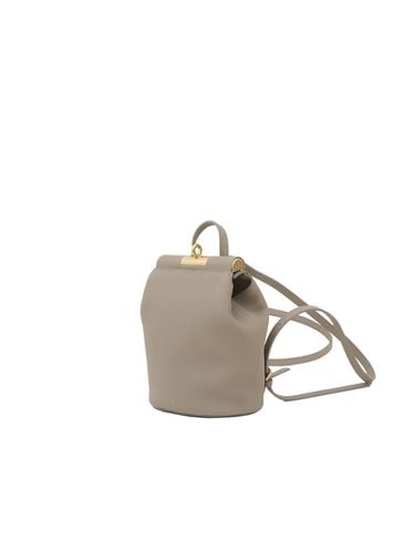 Full-grain Leather Compact Mini Lowa Bag [New Beige] - gu_de - Modalova