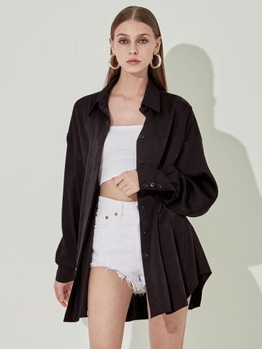 Long Boyfriend Fitted Silk Shirt [] - CHAEnewyork - Modalova