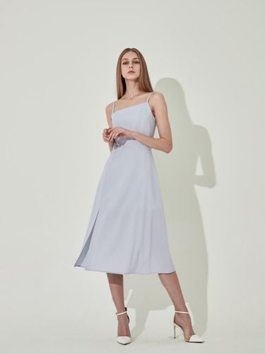 Unbalanced Slit Flare Spaghetti Strap Dress [] - CHAEnewyork - Modalova