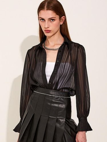 Chiffon Belted Flawless Shirt [] - CHAEnewyork - Modalova