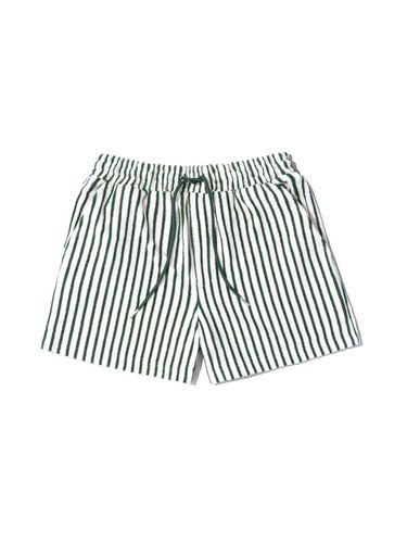 Light Toweling Stripe Relaxed Fit Shorts [Green] - cpts - Modalova