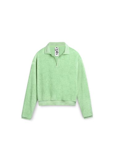 Long Sleeved Terry Regular Fit Polo Shirt [Green] - cpts - Modalova