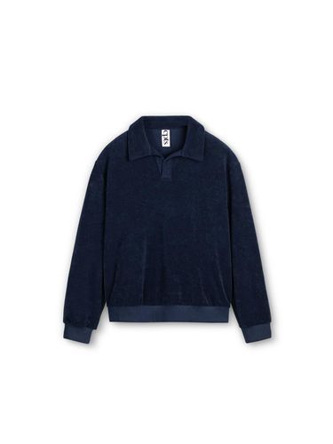 Classic Terry Cloth Regular Fit Polo Shirt [Navy] - cpts - Modalova