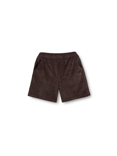 Classic Terry Cloth Regular Fit Half Shorts [Brown] - cpts - Modalova