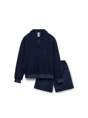 Classic Toweling Long Sleeve Polo Set [Navy] - cpts - Modalova