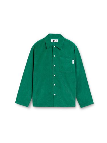 Corduroy Long Sleeved Classic Shirt [Green] - cpts - Modalova