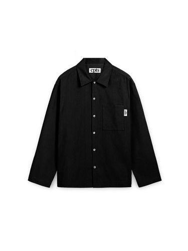 Corduroy Long Sleeved Cotton Shirt [Black] - cpts - Modalova