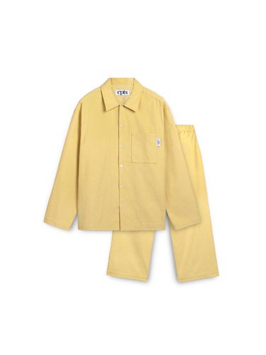 Corduroy Long Sleeved Pajama Set [Yellow] - cpts - Modalova