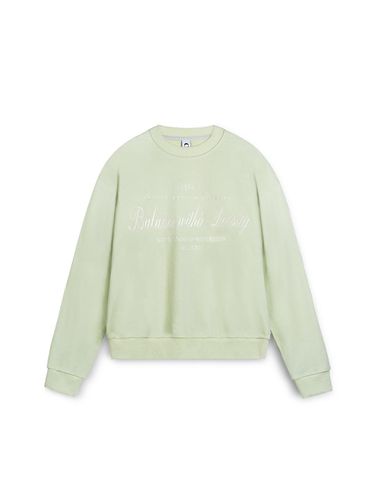 Hand-stitched Long Sleeve Embroidery Sweatshirt [GREEN] - cpts - Modalova